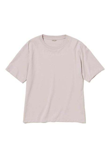 jersey t-shirt woman purple AURALEE | A25ST03PCDUSTY PURPLE